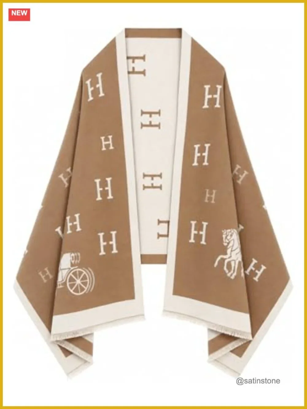 Reversible Pashmina Shawl Wrap Women 100% Acrylic Scarf